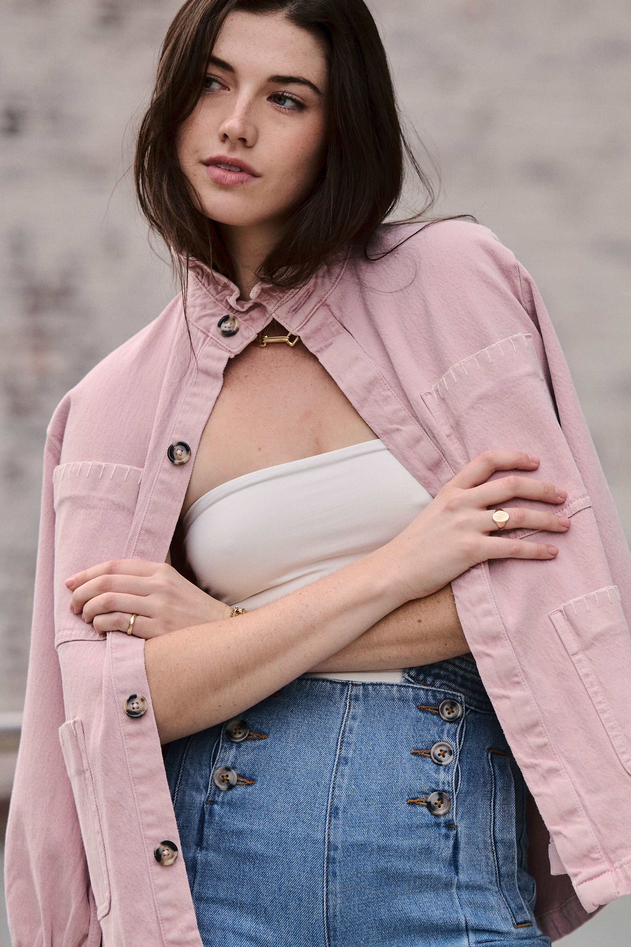 RTÉ Today - Outfit 3. JESS Fridays Edit JACKET €80.00 Fridays Edit Pink  Denim Jacket https://fridaysedit.com/collections/coats-and-jackets/products/ pink-denim-jacket TOP €35.99 Fridays Edit White Cropped Shirt  https://fridaysedit.com/collections/new ...