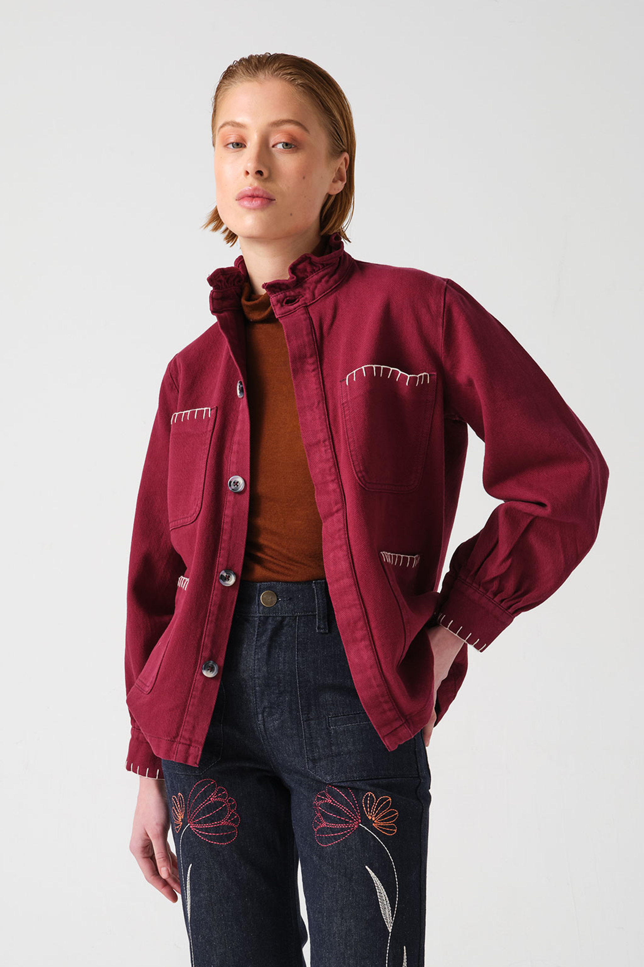 Pablo Jacket in Burgundy