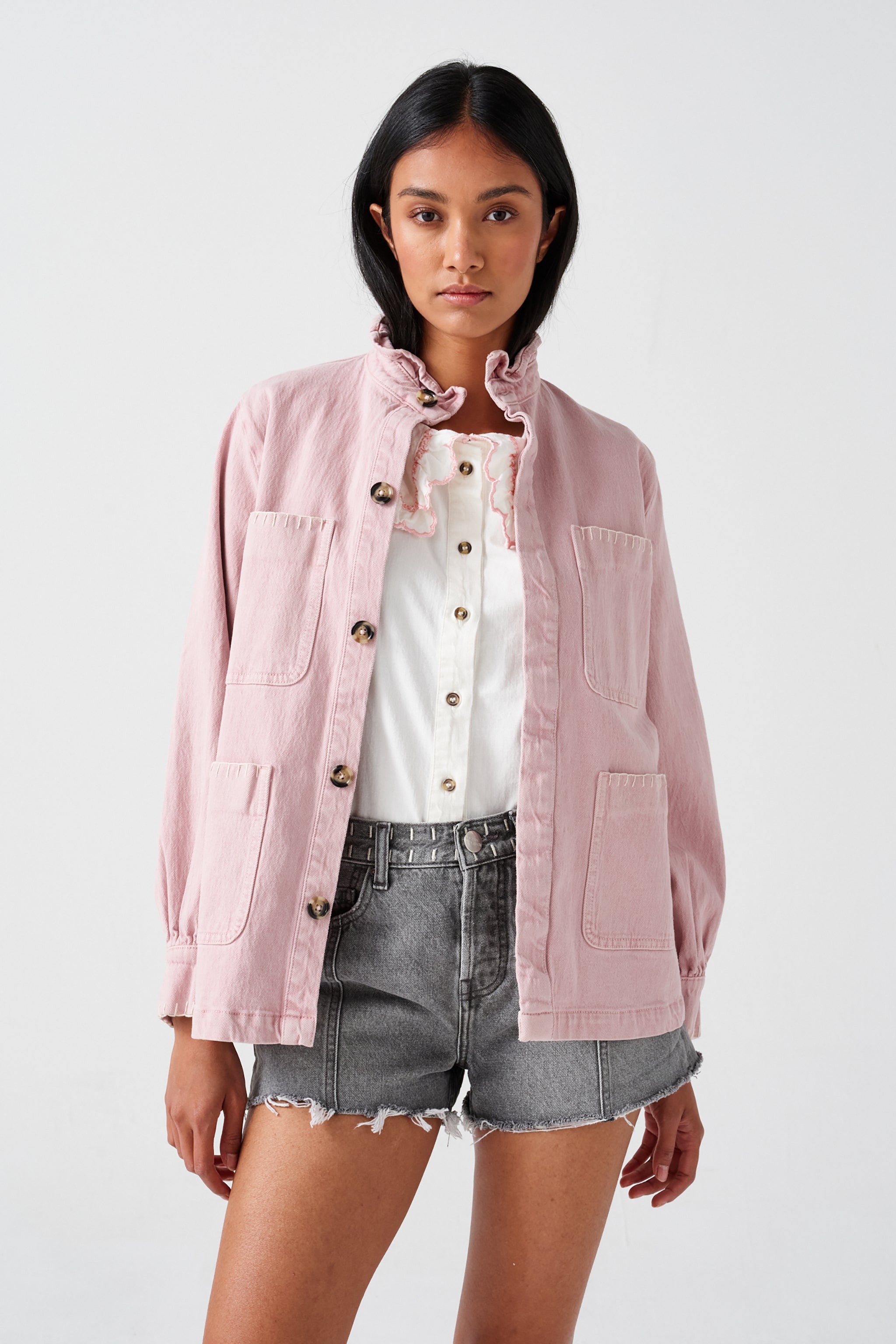 Pablo Jacket in Dusty Rose - seventy + mochi