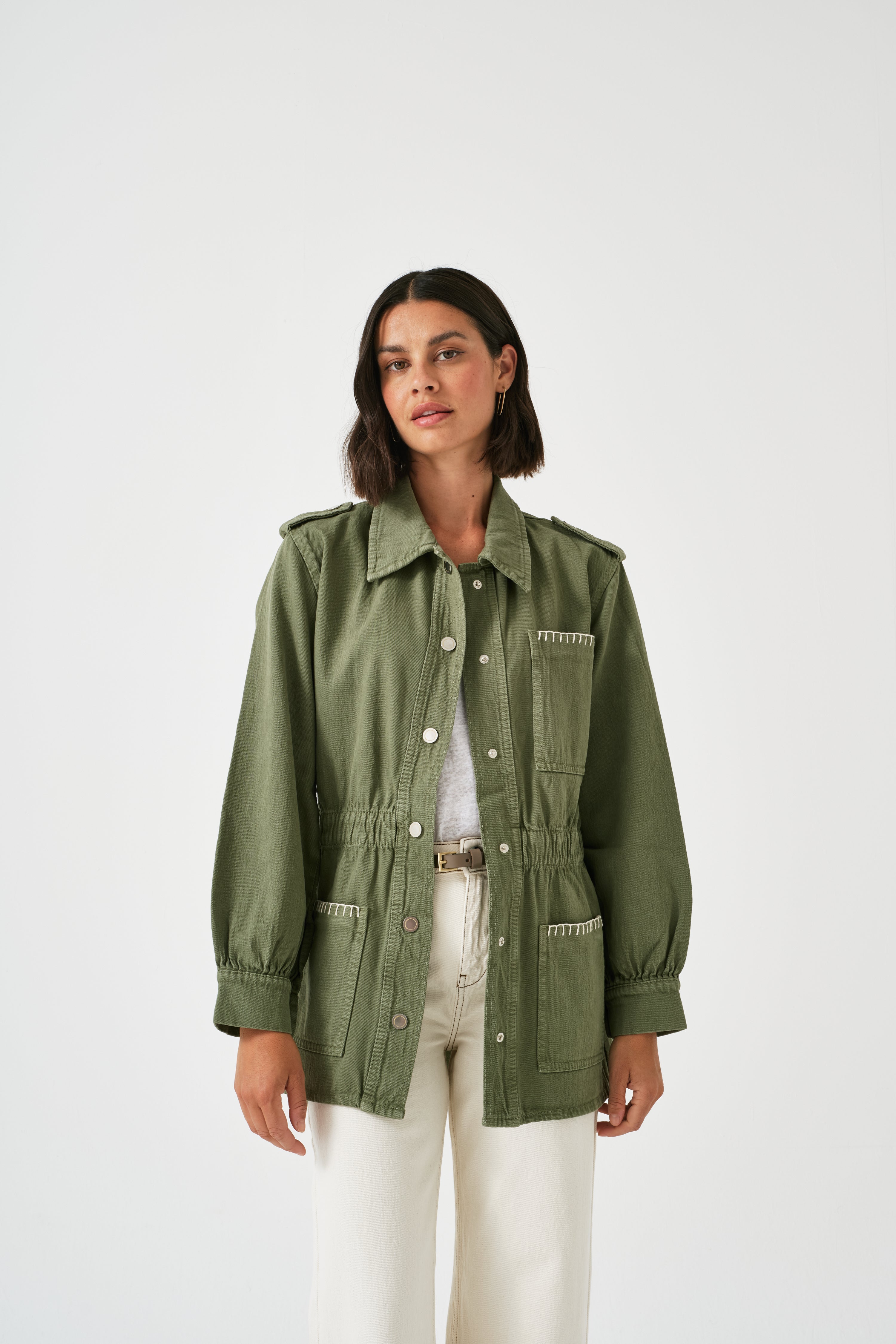 Dani Jacket in Moss Denim