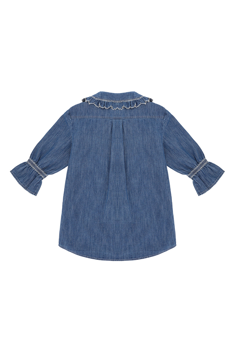 Daisy Blouse in Indigo Denim - seventy + mochi