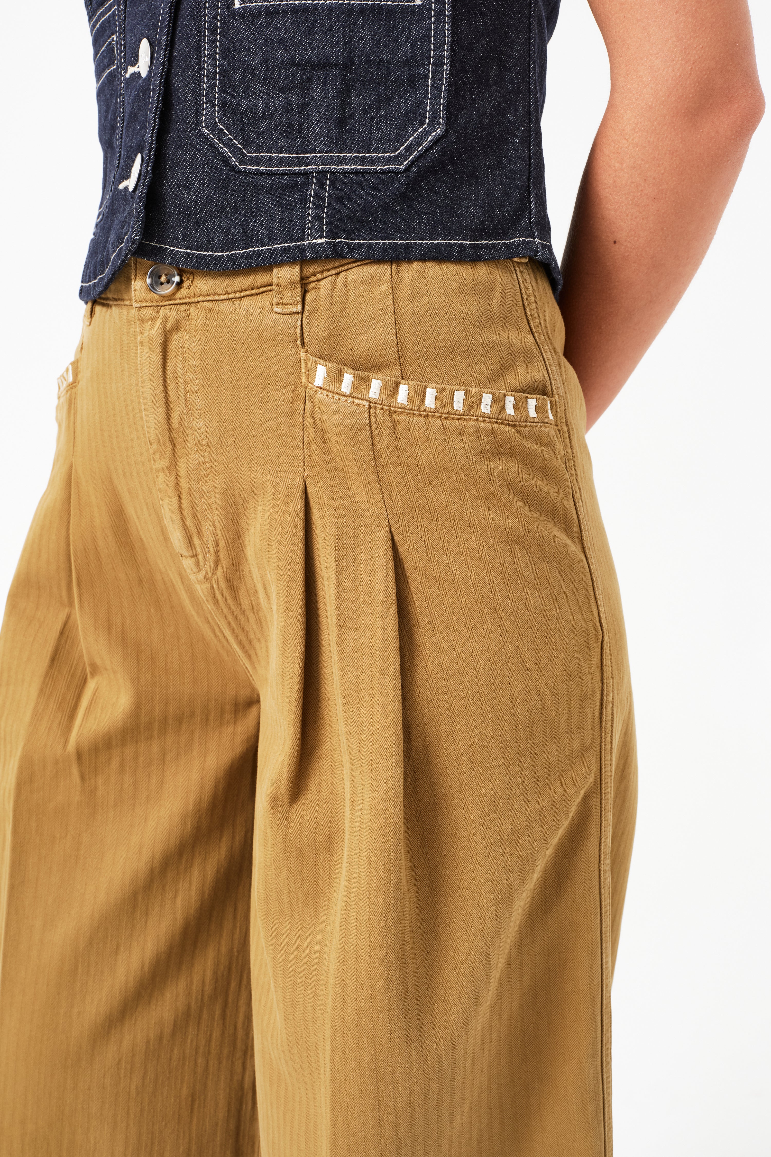 Isabella Pant in Olive