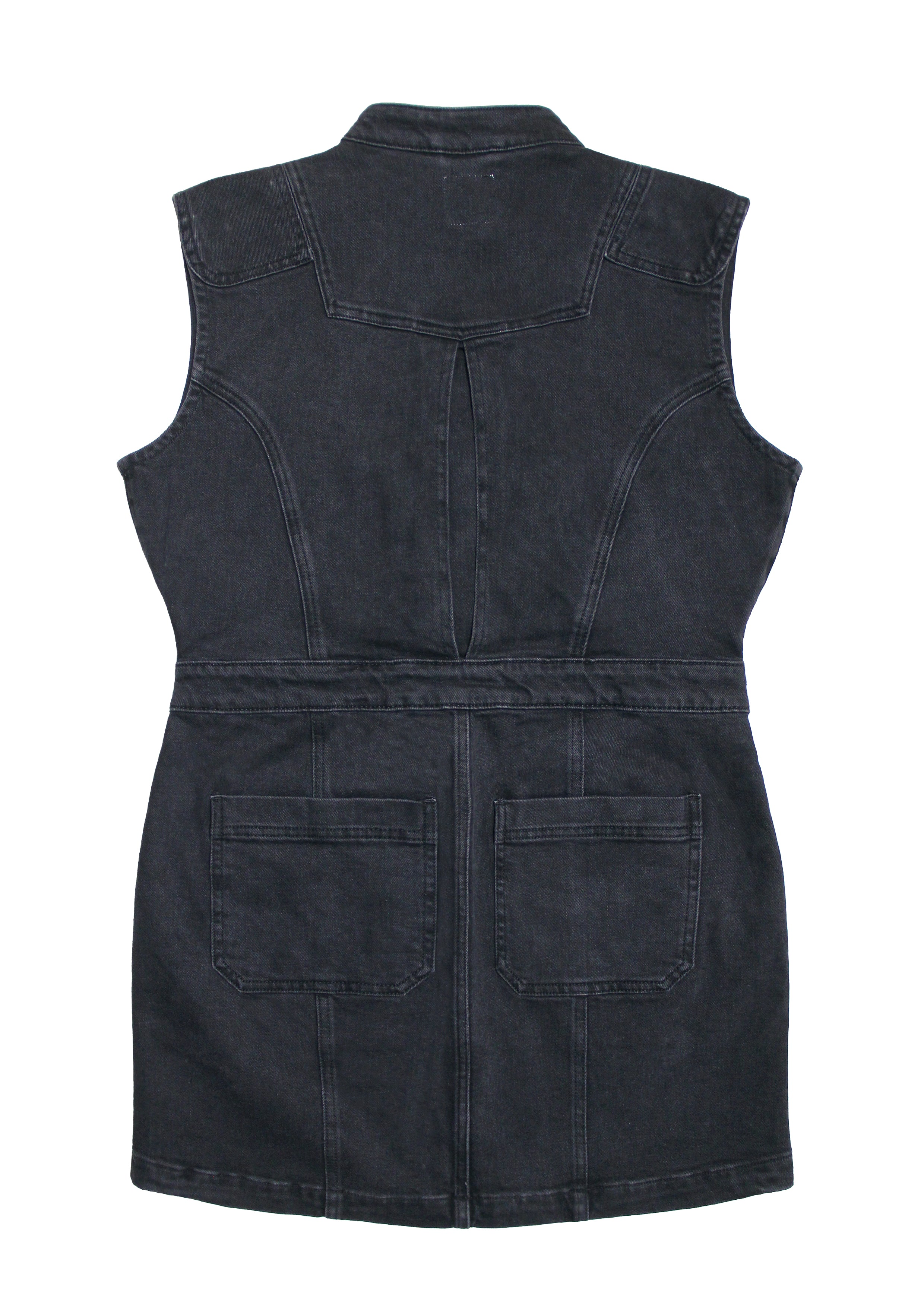 Juno Dress in Washed Black