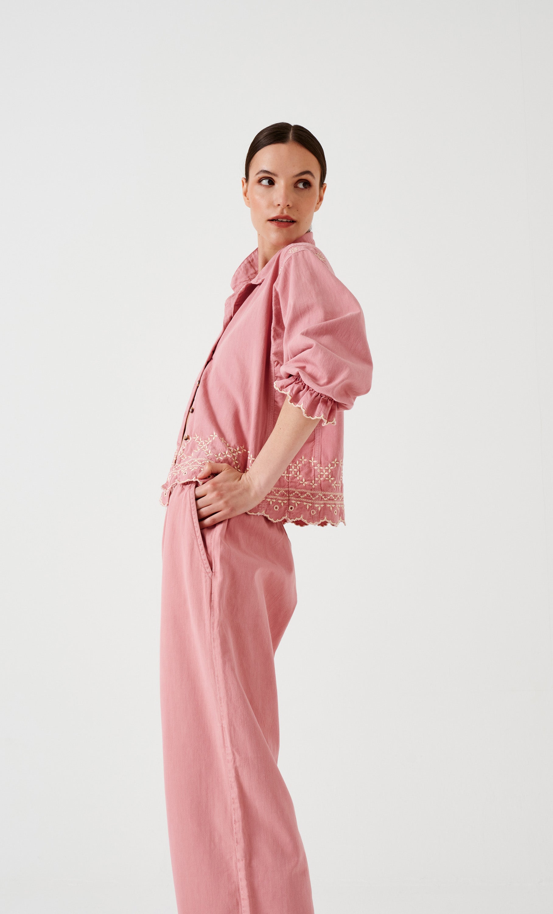 Sophie Pant in Powder Pink - seventy + mochi