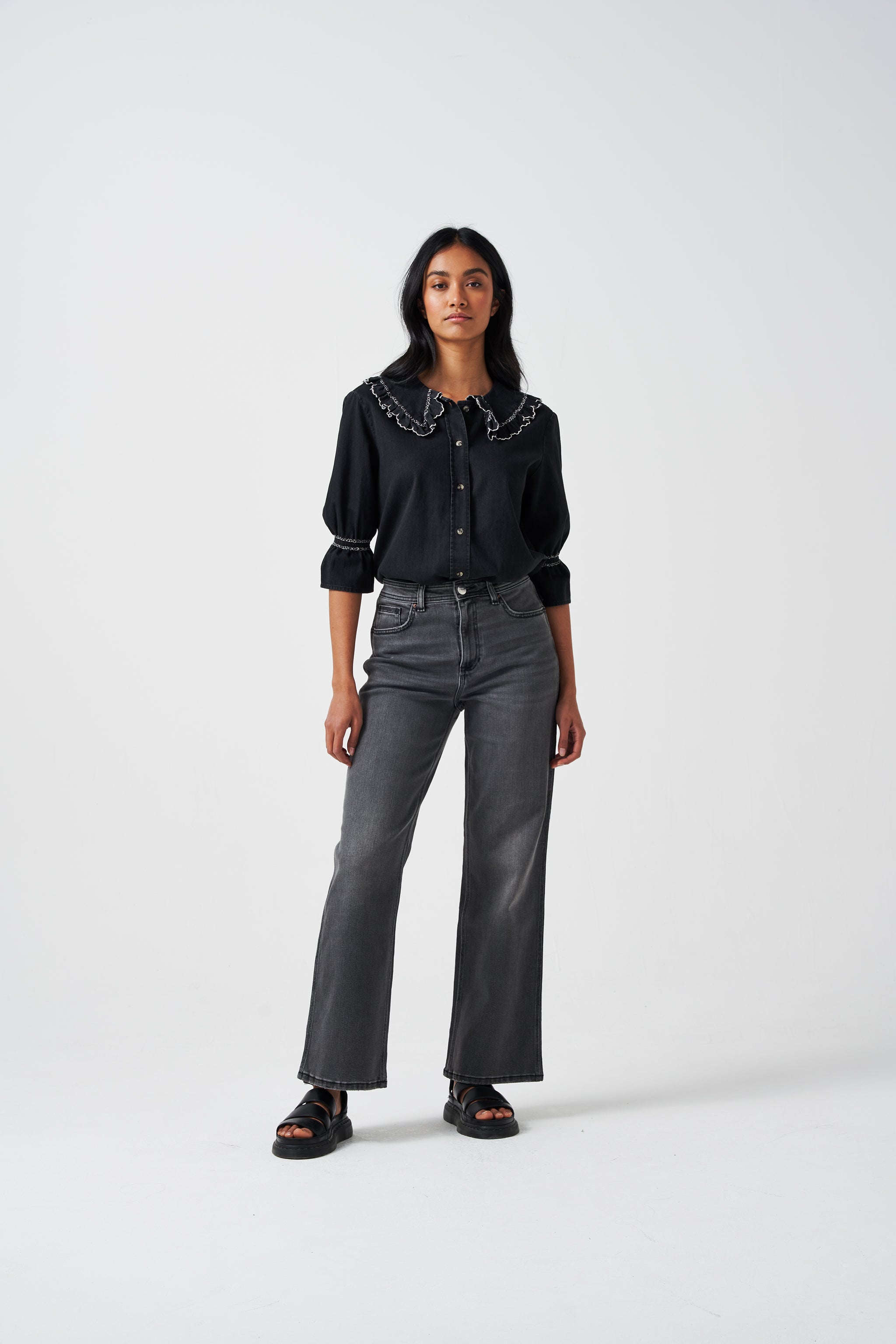 Mabel Jean in Washed Charcoal - seventy + mochi