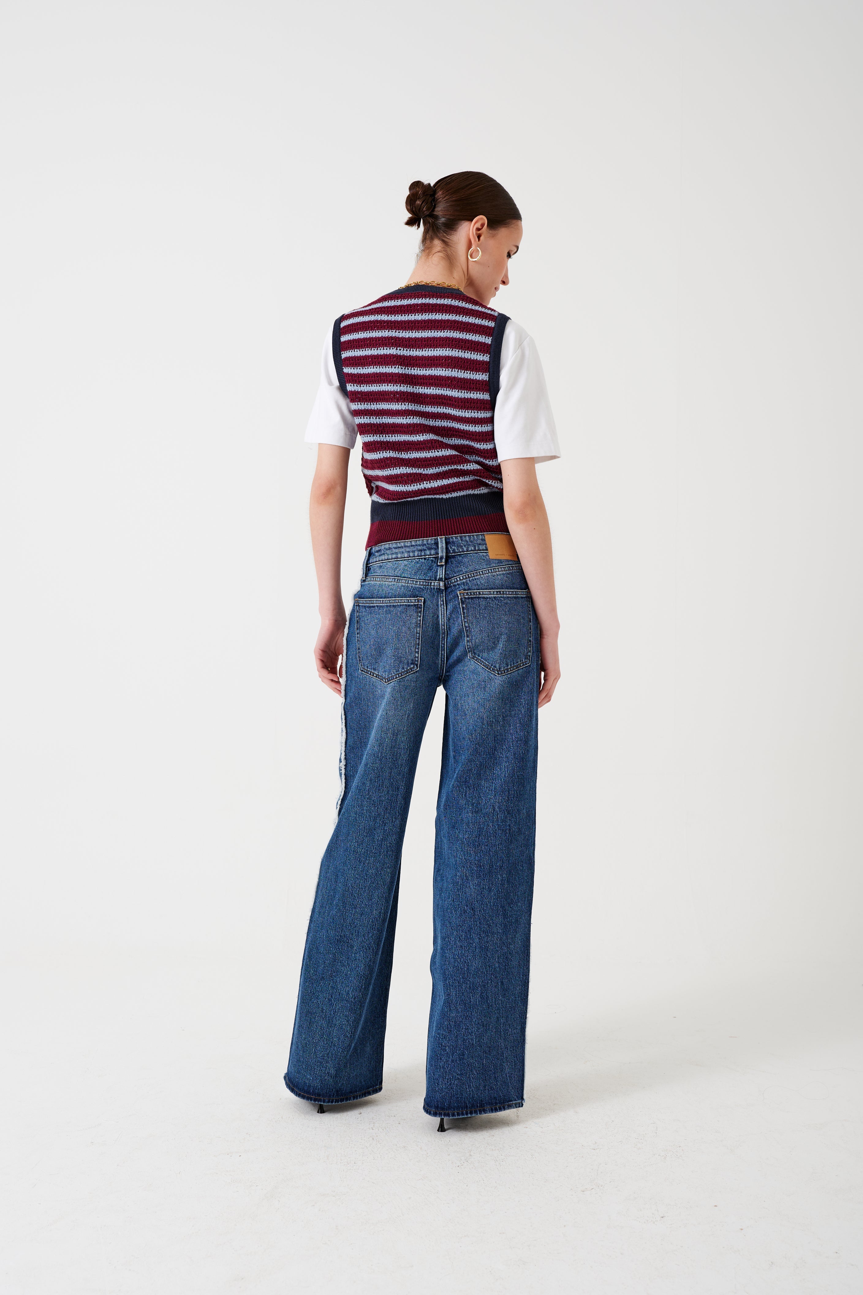 Gracie Side Stripe Jean in Pasadena Vintage