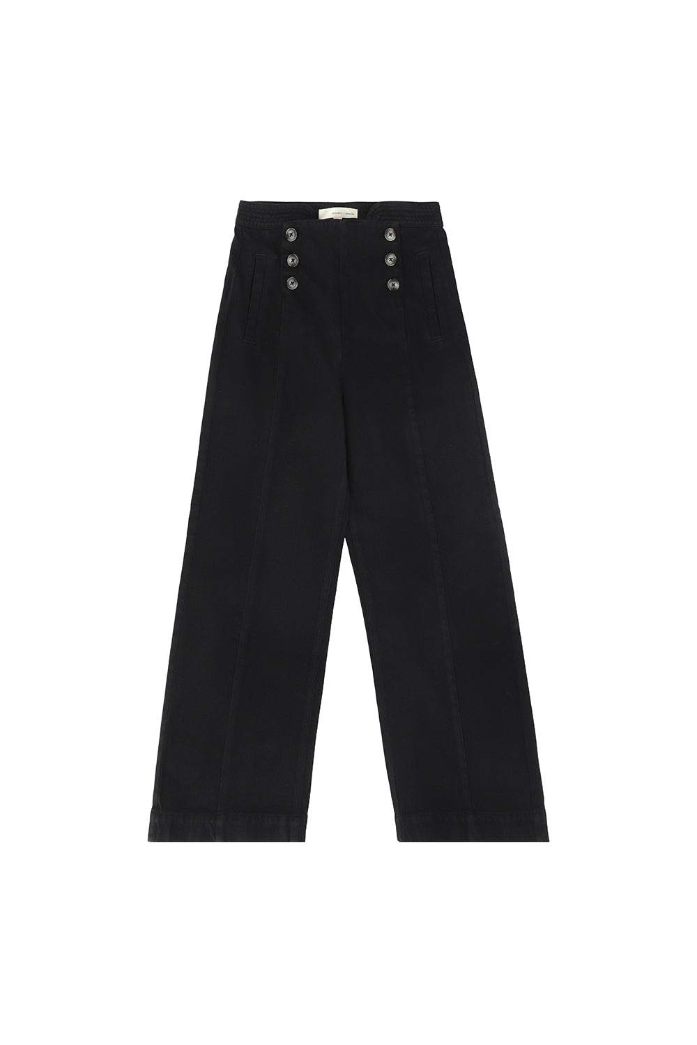 Marie Sailor Jean in Black Denim - seventy + mochi