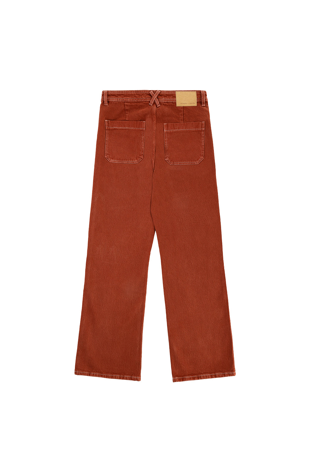 Patched Pocket Mabel Jean in Dark Rust - seventy + mochi