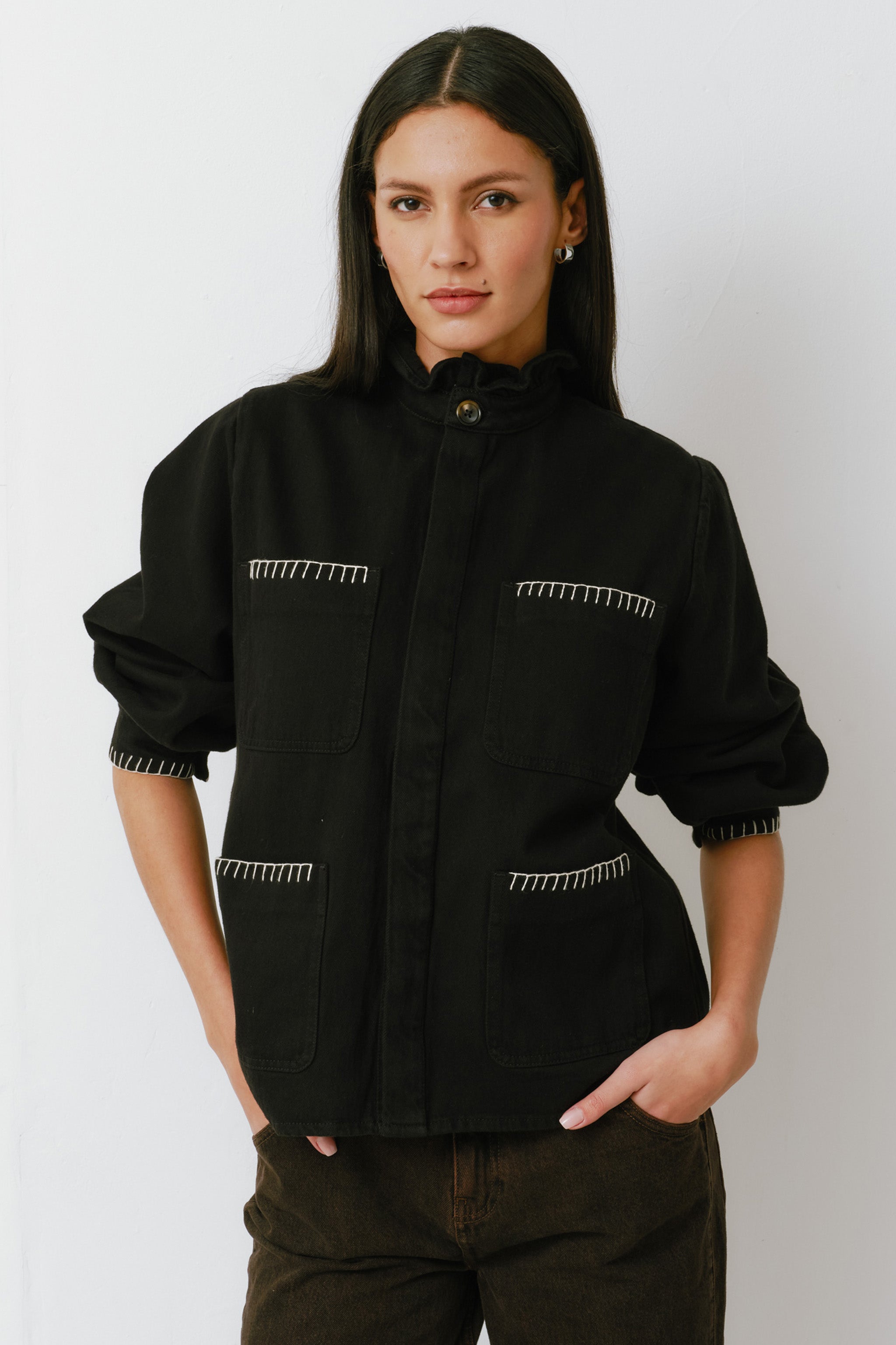 Pablo Jacket in Black Denim