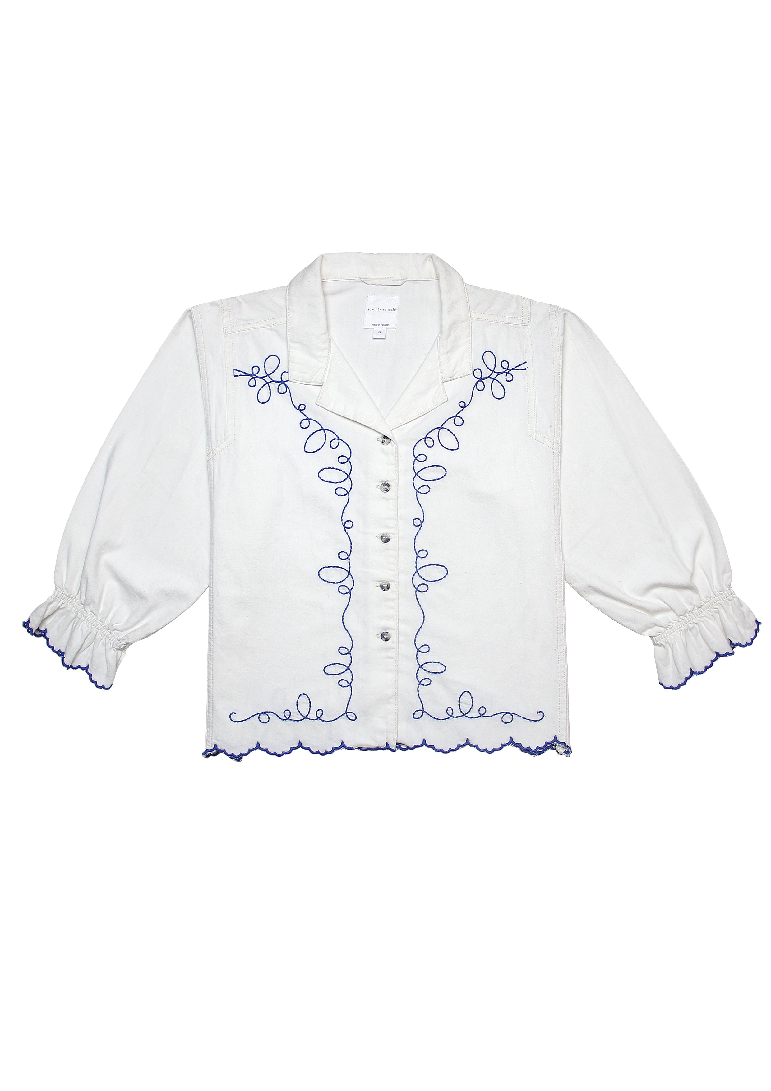 Western Sophie Shirt in Ecru