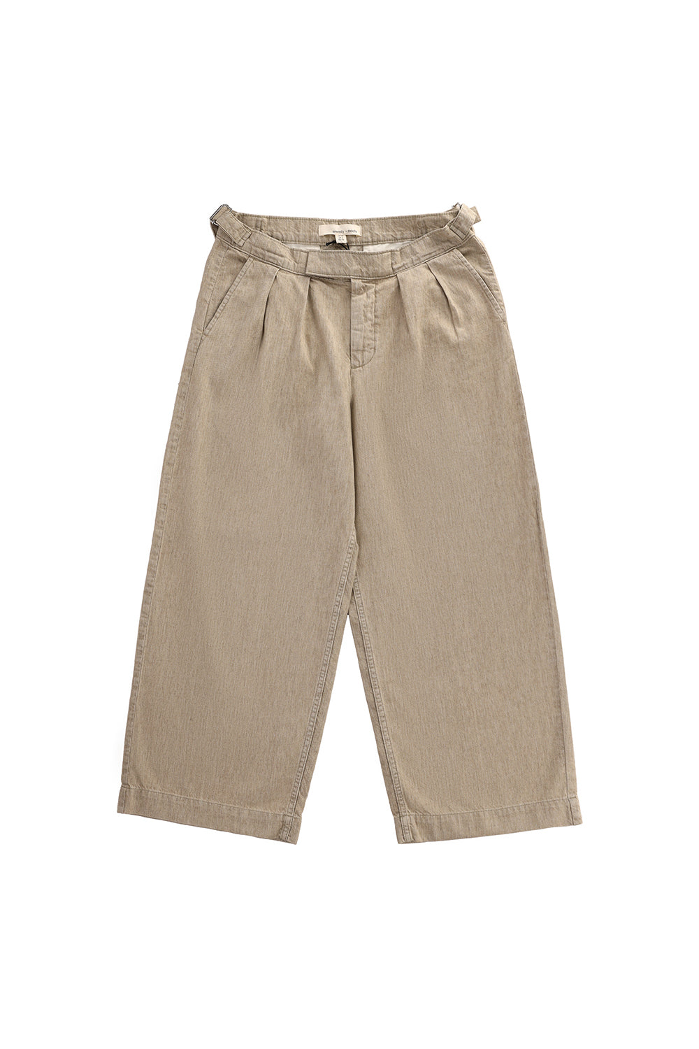Penelope Pant in Sand Linen