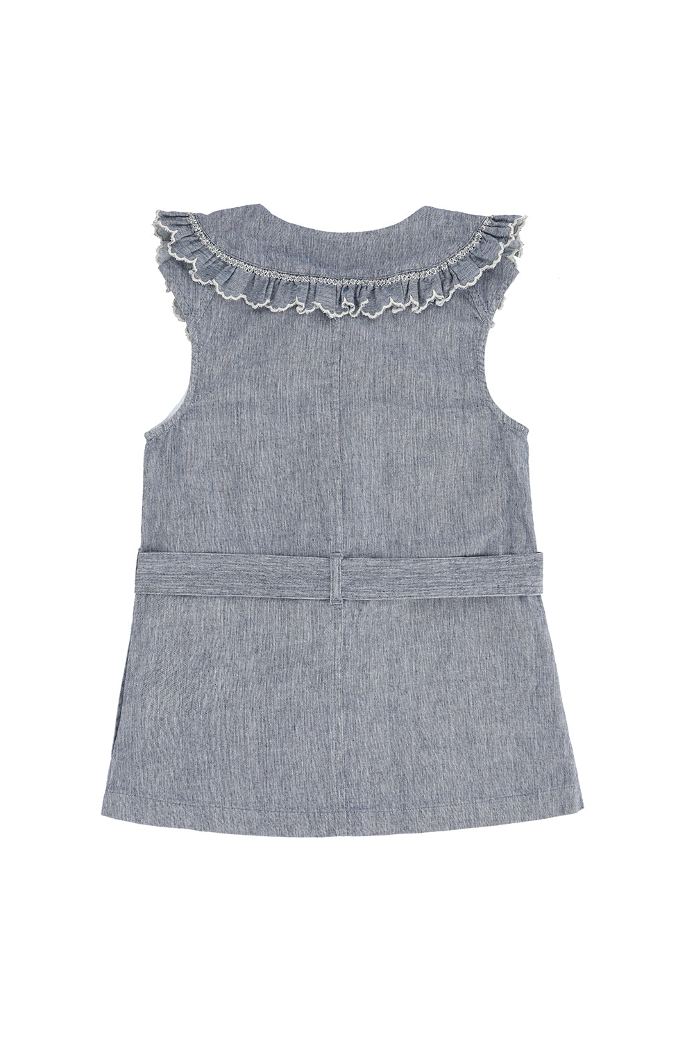 Phoebe Waistcoat in Indigo Linen