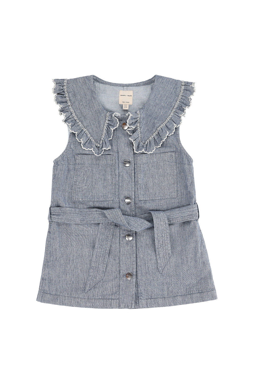 Phoebe Waistcoat in Indigo Linen