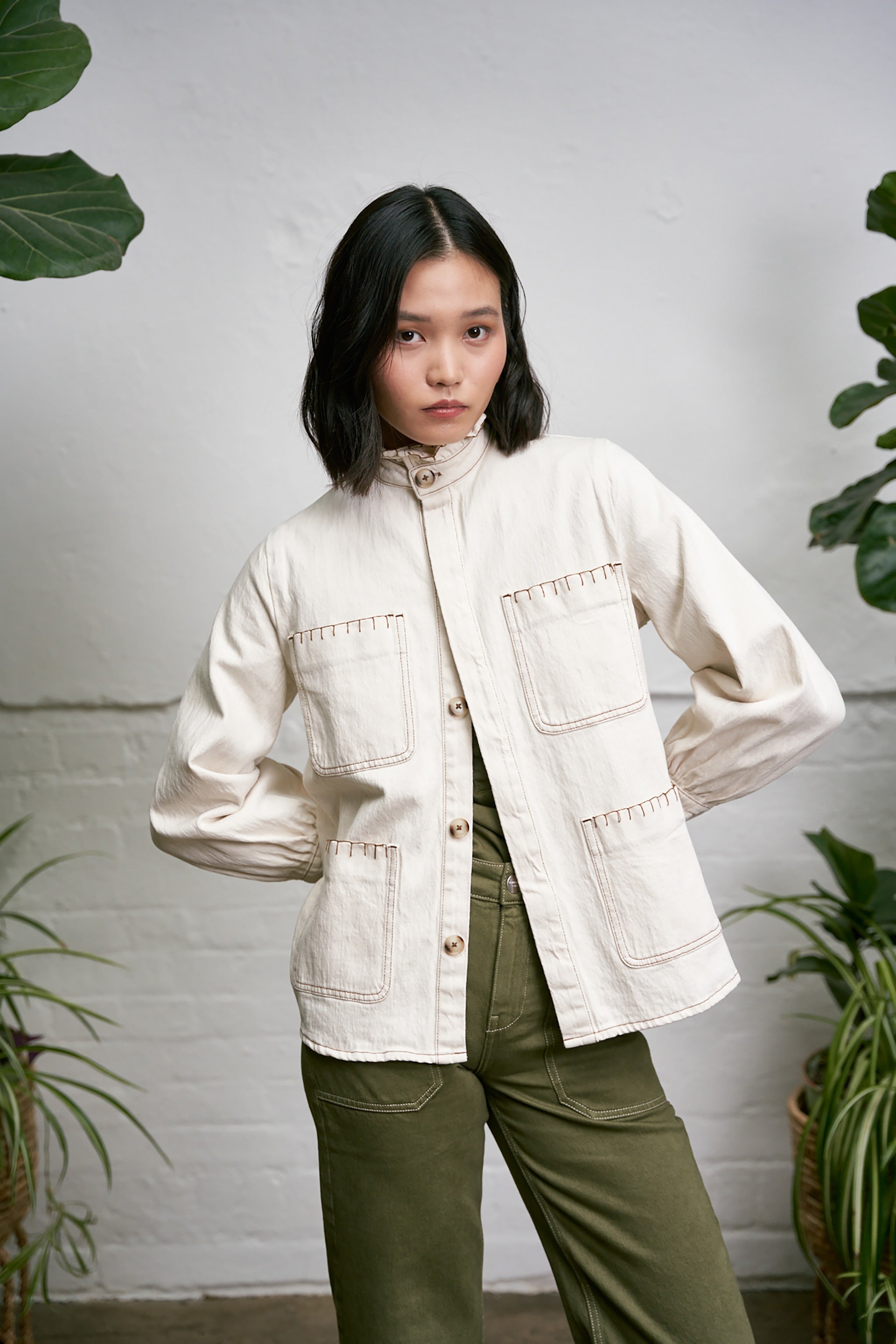 Pablo Jacket in Ecru - seventy + mochi