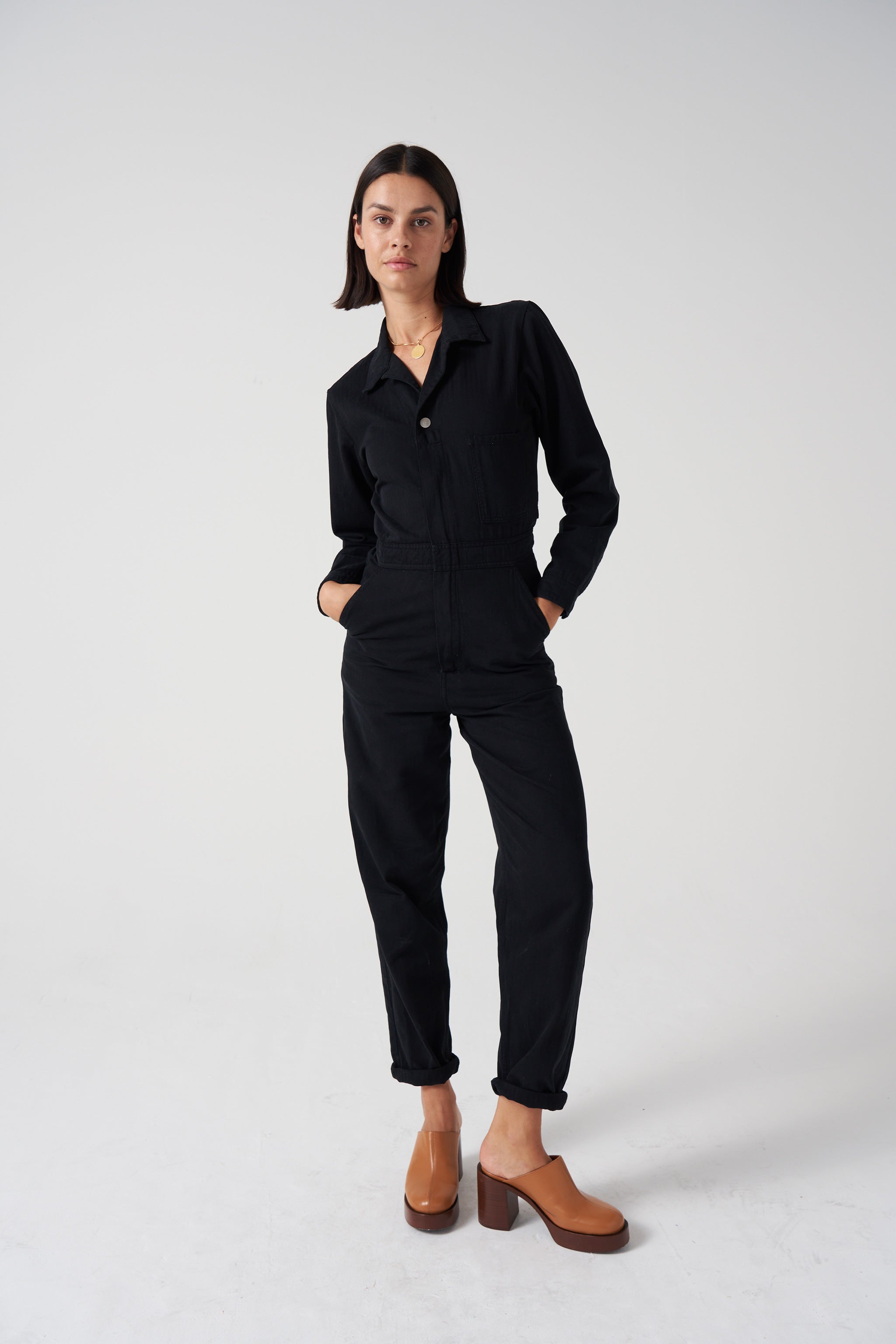 Indie Jumpsuit in Black - seventy + mochi